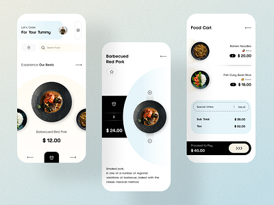 Restaurant App UI Design 00000 app design black and white clean coffee delivery fast food food food ordering app minimal minimalist mobile mobile app design restaurant app trending