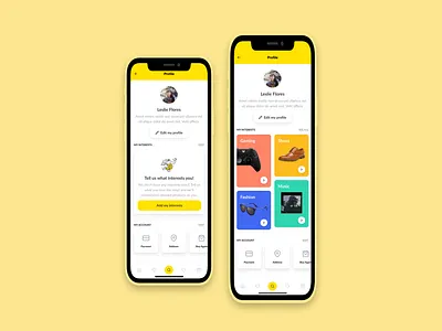Logged in profile app ui color creative design designer figma figma design figmadesign freelancer interface ios ios app design mobile mobile app mobile design mobile ux ui user experience user interface ux