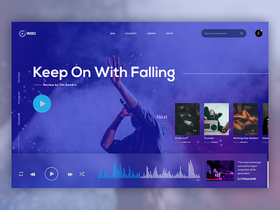 Online Music player | Web app app clean design minimal modern music music player online app play player simple ui ui design web web app website