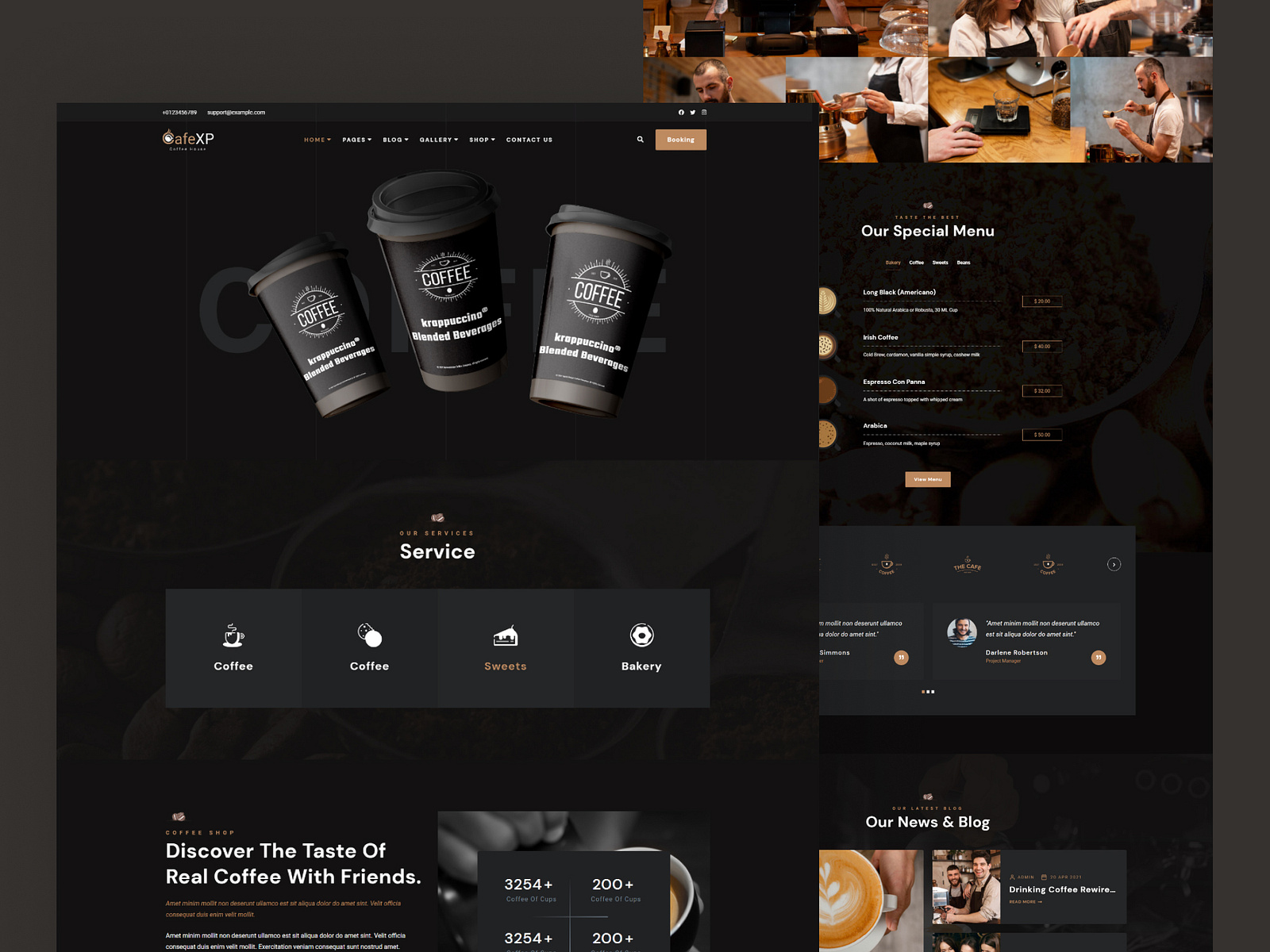 cafe-and-coffee-shop-wordpress-theme-by-iqonic-design-on-dribbble