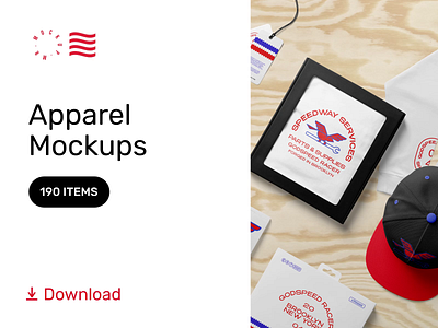 Apparel Mockups apparel branding bundle design download hat identity logo mockup packaging psd shoes t shirt template typography