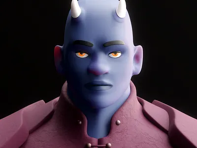 The Demon Prince 3d 3d illustration 3dart character design design