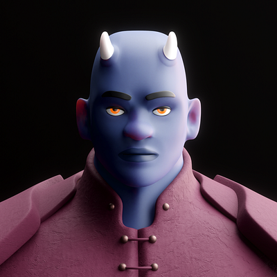 The Demon Prince 3d 3d illustration 3dart character design design