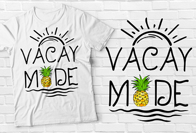 Vacay Mode Summer T-shirt best selling t shirt branding design graphic design illustration motion graphics tee design typography