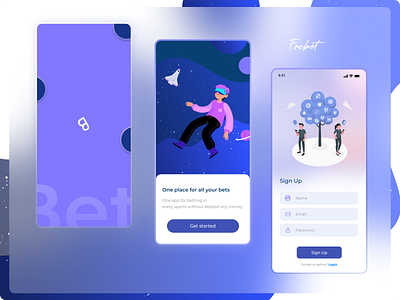 FreBet - Sports bet app androidapp appdesign bestui bet betting bettingapp figma homepage iosappdesign onboarding prototyping splashscreen sportbetting sports ui uiux ux wireframing xd