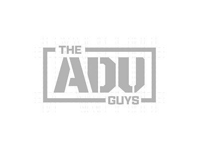 The ADU Guys Logo Blueprint brand collateral branding design designart graphic design logo vector