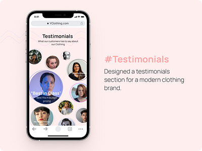 Testimonial Section UI Concept app design branding concept design figma illustration logo ui ux visual design