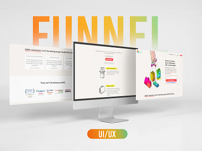 Funnel-UI/UX branding design illustration logo typography ui