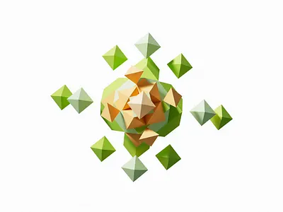 Geometric Triangle 3D 3d animation abstraction cinema 4d cloner design geometric triangle graphic design graphics inspiration noise map nuke plain effector reflection texture uiux webdesign zajno