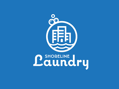 Shoreline Laundry branding graphic design icon illustration logo visual design