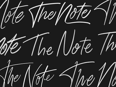 The Note branding handlettering handwriting handwritten lettering note simple typography