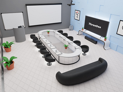 Board meeting lounge 3d 3d kit blender board business business room ceo design designer illustration illustrations kit library lounge meeting room resources room