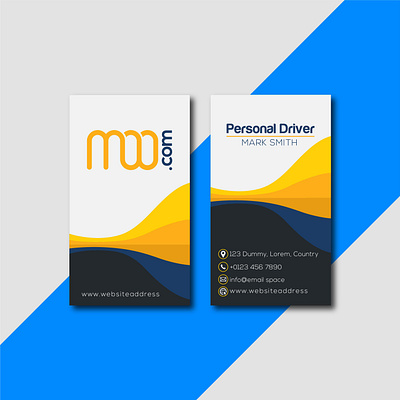 Vertical Business Card Design branding businesscard businesscarddesign graphic design illustration logo vector vertical business card design