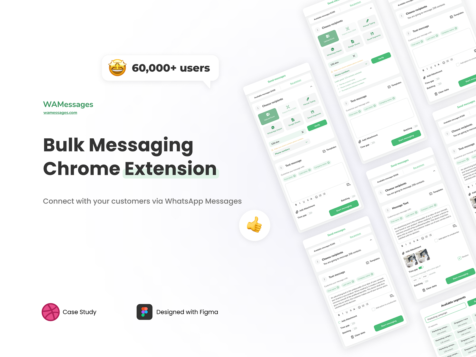 WhatsApp Bulk Message Sender Chrome Extension Settings