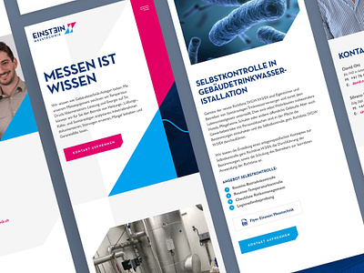 Einstein Messtechnik Mobile design drawingart responsive ui ux web website
