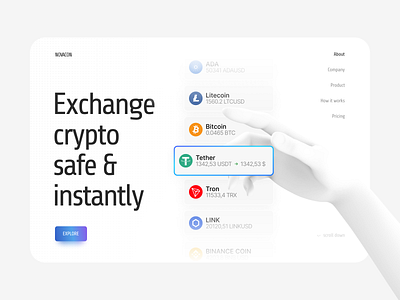 Crypto Concept concept design typography ui