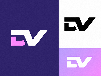'D+V' art branding daily design identity illustration logo logomark ui vector