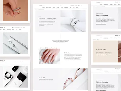 New Landing Pages briliant clean diamond earings engagement gift handmade jewelery jewelry jewels landing page luxury microsite responsive rings website