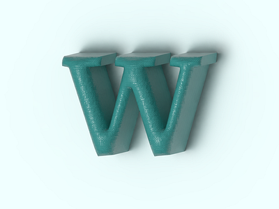 Capital Letter W 2d 3d adobe art artwork design font graphic design lettering modern type design typeface typography vector