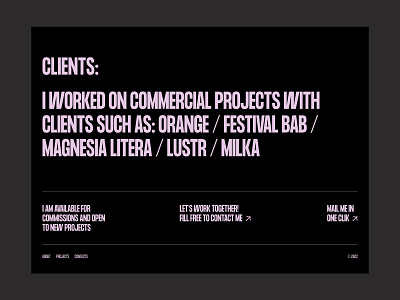 Martin Smatana black colours contemporary design design minimalism popular purple trends typography ui ux web design