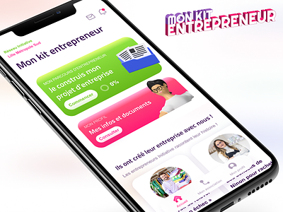 Mon Kit Entrepreneur • App design logo mobile startup