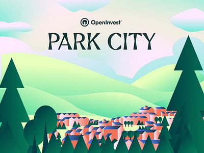 OpenInvest Park City Retreat branding event fintech illustration park city retreat saas utah