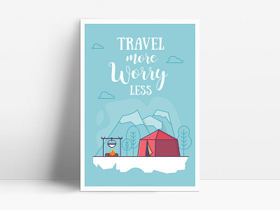 Poster Design illustration minimal playoff poster quote travel