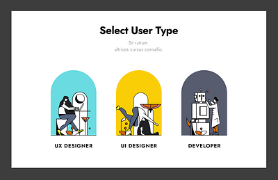 #DailyUI :: 064 Select User Type dailyui 064 select user type