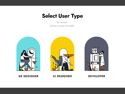 #DailyUI :: 064 Select User Type dailyui 064 select user type