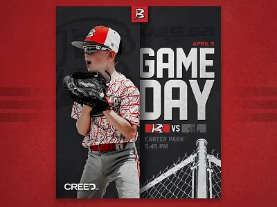 2022 Gameday Card baseball design social sports web