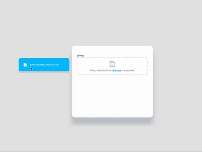 Prototype for uploader component design ui ux