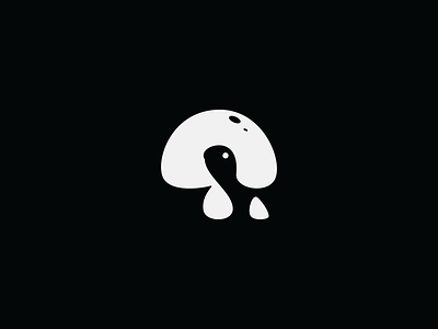 turtle mushroom black creative cute design fungus icon logo minimal mushroom negative space simple slow turtle