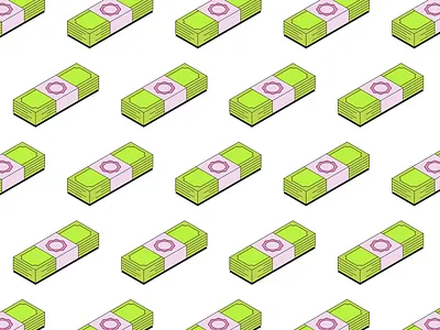 Money, money, money 2d design digital art illustration illustrator minimal pattern vector