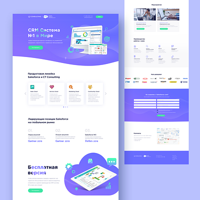 CRM landing design graphic design landing logo ui ux web