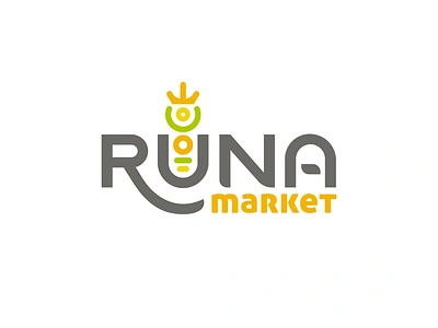 Runa Market Logo brand ecuador incan logo retail totem tribal