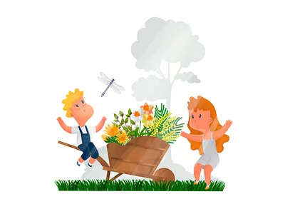 Spring time dragonfly