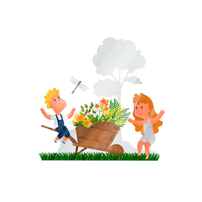 Spring time dragonfly