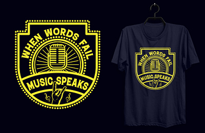 Music Lover T-shirt Design. custom tshirt