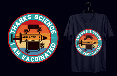 Thanks Science, Retro vintage T-shirt Design. custom tshirt