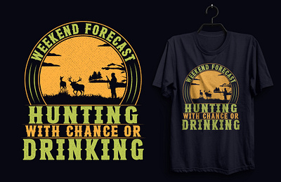 Vintage Hunting T-shirt Design. custom tshirt