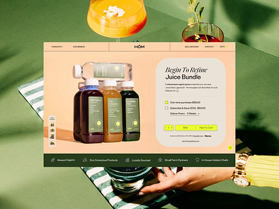 HŌM: Juice & Mylk Bundles 3d animation brand design branding design dtc ecommerce ecommerce full service design graphic design illustration logo motion graphics packaging design shopify typography ui web website