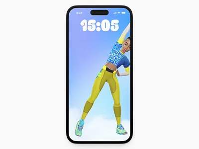 Spark ⚡️ Workout session 3d animation app avatar branding design dynamic island illustration interface ios iphone motion graphics ui ux workout