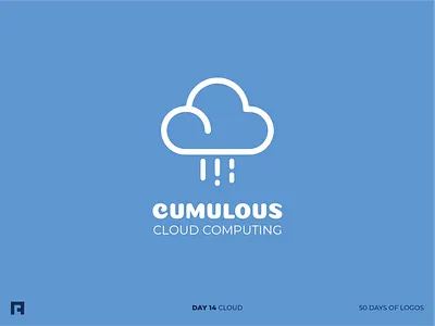 Day 14/50 brand design branding cloud cloud computing computer computing daily logo daily logo challenge daily logo design daily logo design challenge logo logo design rain