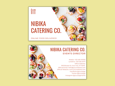 Nibika Catering Co business logo & business card design banner brand logo branding business card cafterialogo design foodlogo foodlogodesigners foodlover graphic design illustration logo logodesign logodesigners pizzashoplogo restaurantlogo restaurantlogodesigner shoplogo ui vector