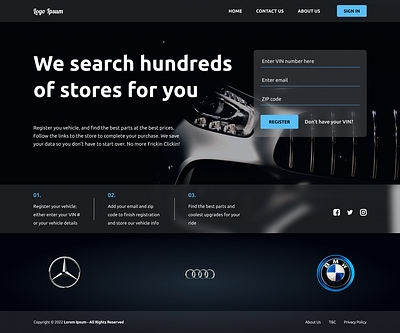 LP sleek auto creativity dark dark mode design dribbble figma home page landing page layout sleek design ui ui design user experience user interface web design