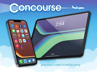 Concourse Wallpaper abstract home screen iconfactory ios ios16 lock screen patreon racing retro stripe wallaroo wallpaper