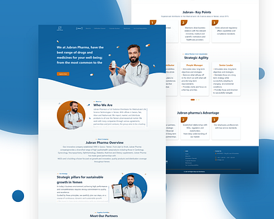 Jubran Pharma pharmacy portfolio ui uiux ux website