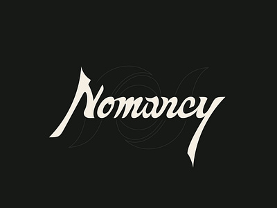 Nomancy Lettering branding custom lettering custom script font handlettering lettering logo logo design script