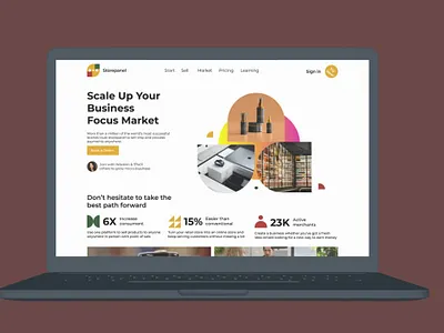 Storepanel Landing page ui ui design ux