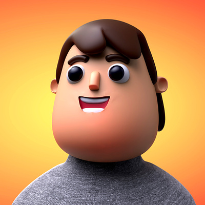 Happy guy 3d 3d render after effects animation character character design cinema 4d cinemagraph modelling motion graphics